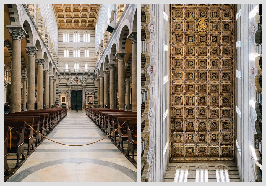 Cathedral interior and roof detail