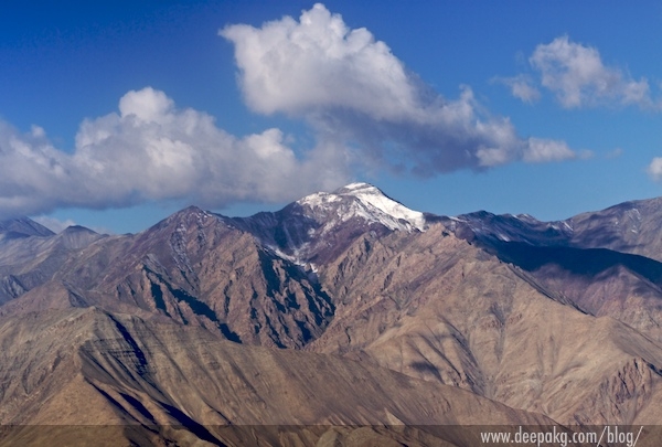 Moments before landing in Leh