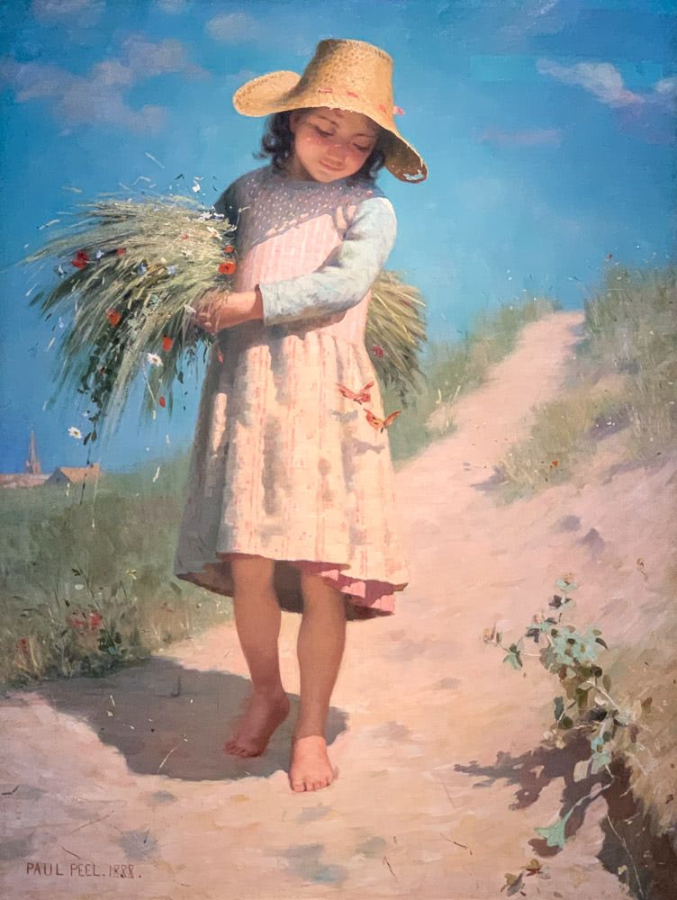 Paul Peel: The Young Gleaner, aka ‘The Butterfiles’