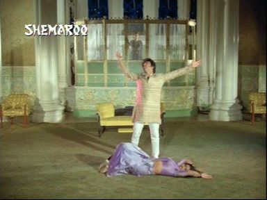 The elaborate song and dance routine.