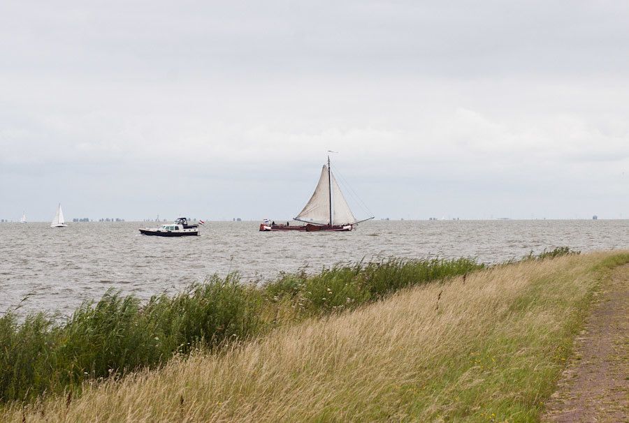 On way to the lighthouse at Marken