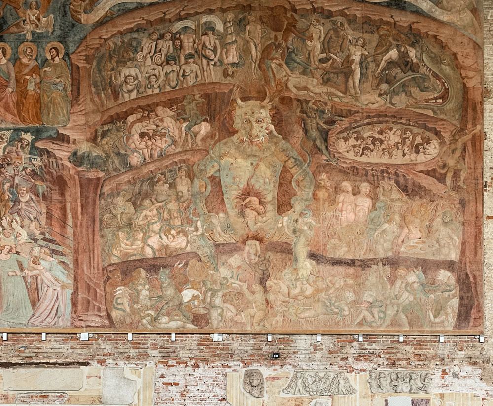 A Mural depicting hell