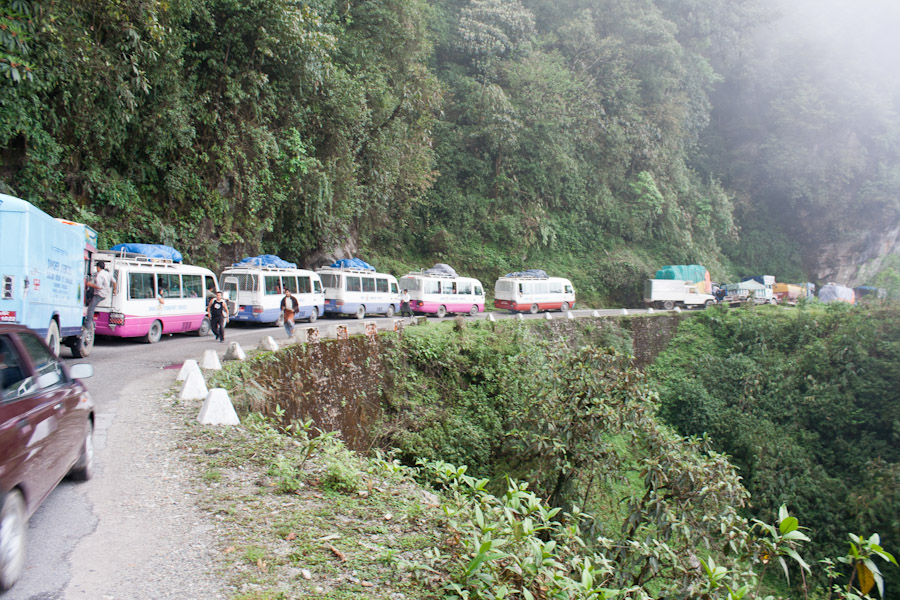 A picturesque traffic jam