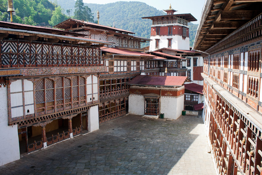 The Trongsa Dzong looked like it would take off like a spaceship