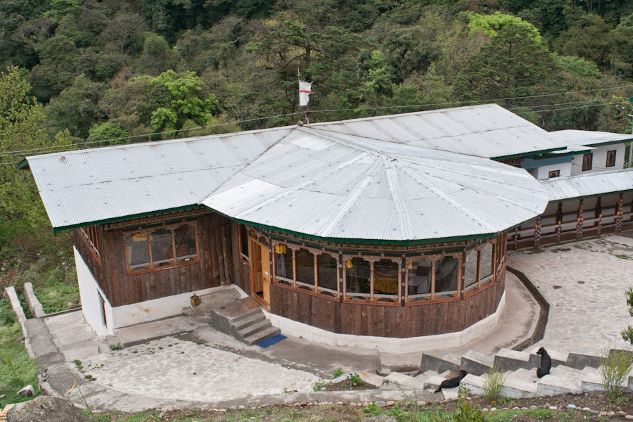 A small family-run restaurant in Bhutan