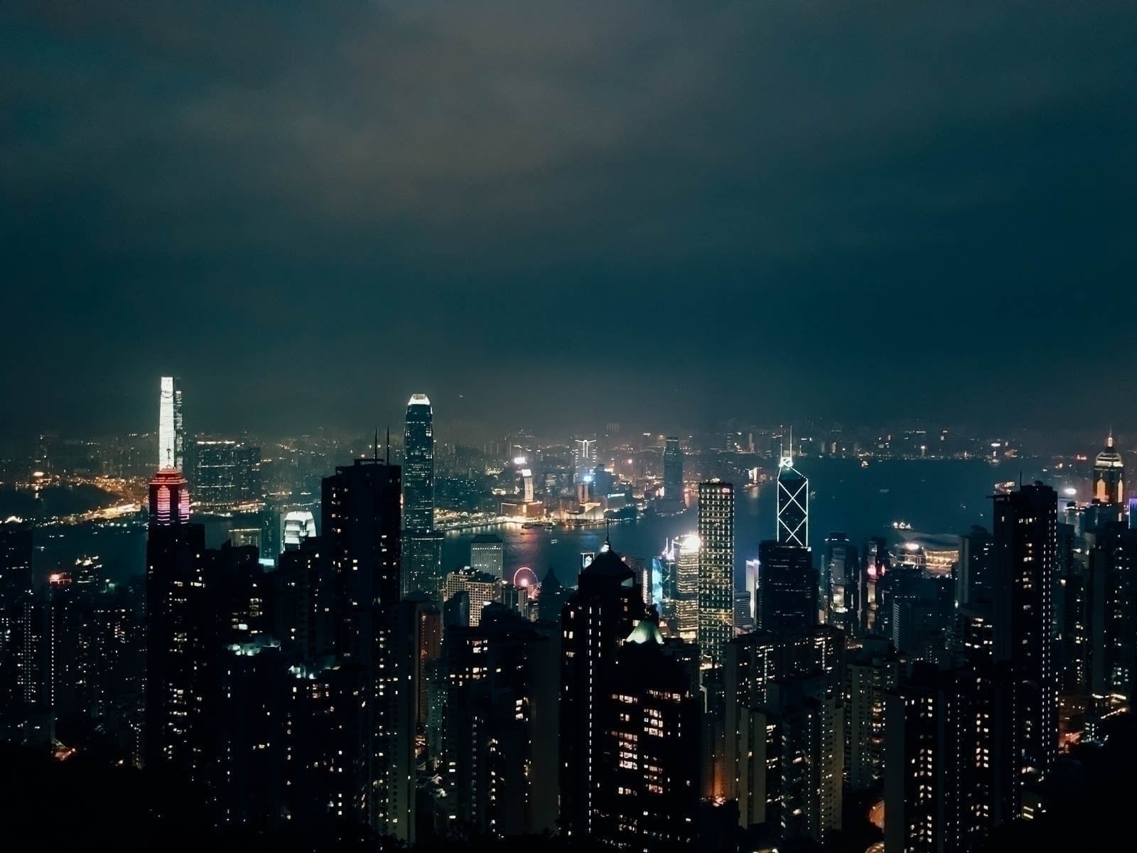 View of the Victoria Harbour from Victoria Peak